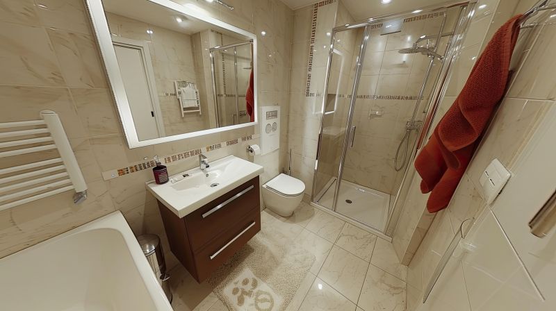 Wide View of Modern Bathroom